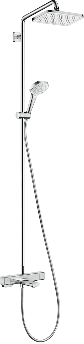 Croma E Showerpipe 280 1jet with bath thermostat