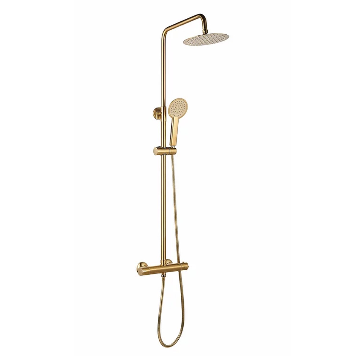 ROUND SHOWER SET - BRASS