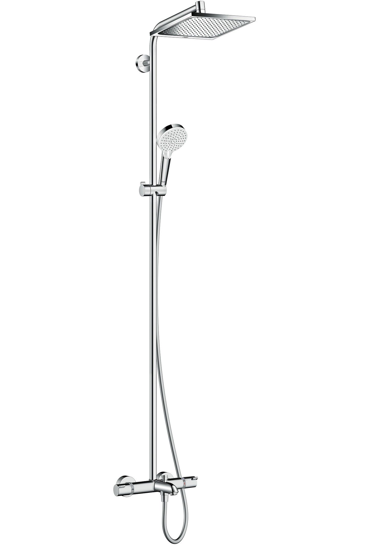 Showerpipe 240 1jet with thermostatic bath mixer