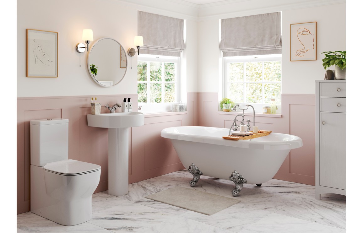 Spring C/C Open Back WC & Soft Close Seat