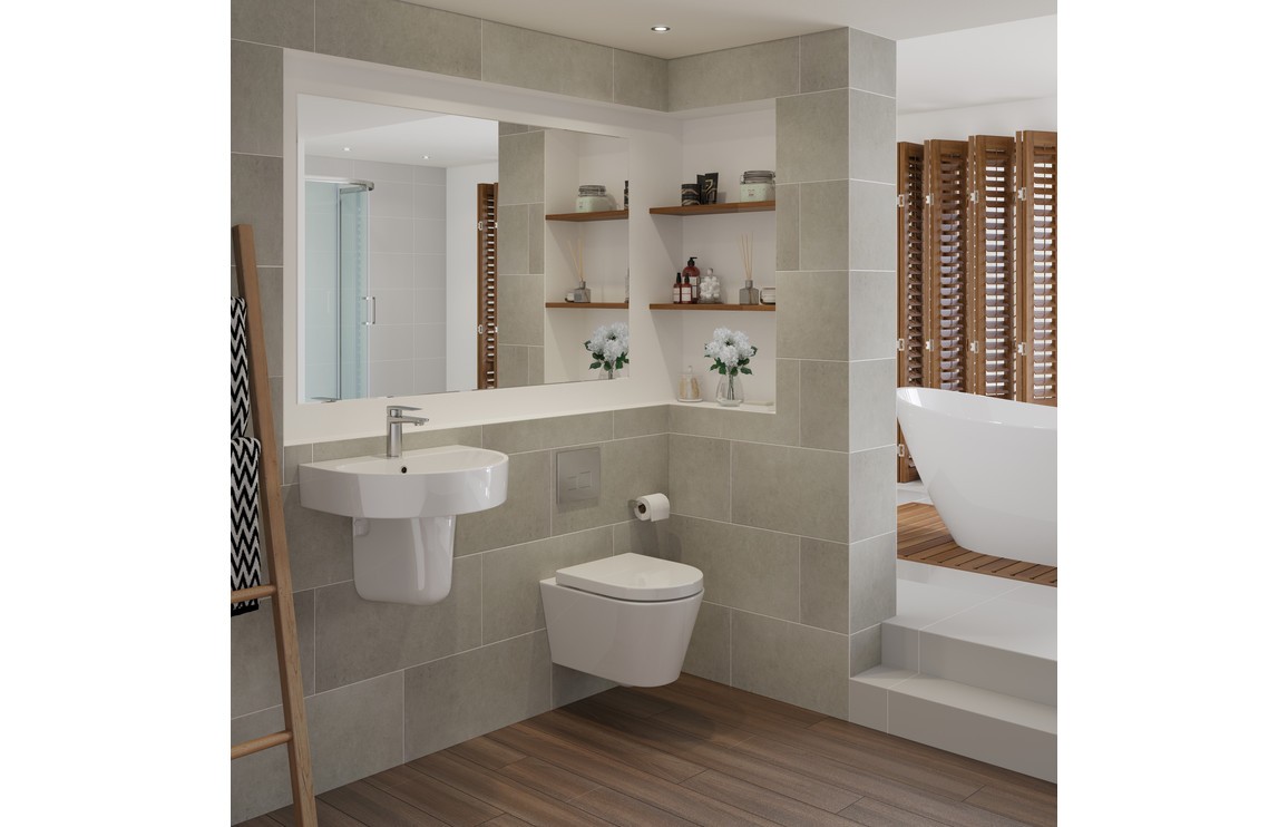 Colins Rimless Wall Hung WC & S/C Seat