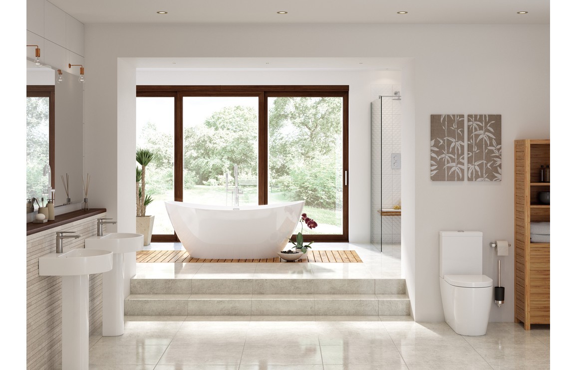 Colins Rimless C/C Fully Shrouded Comfort Height WC & S/C Seat