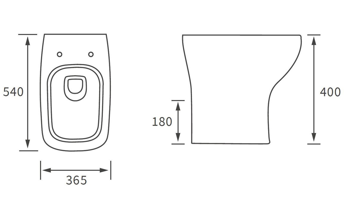 Winston Back To Wall WC & Wrapover S/C Seat
