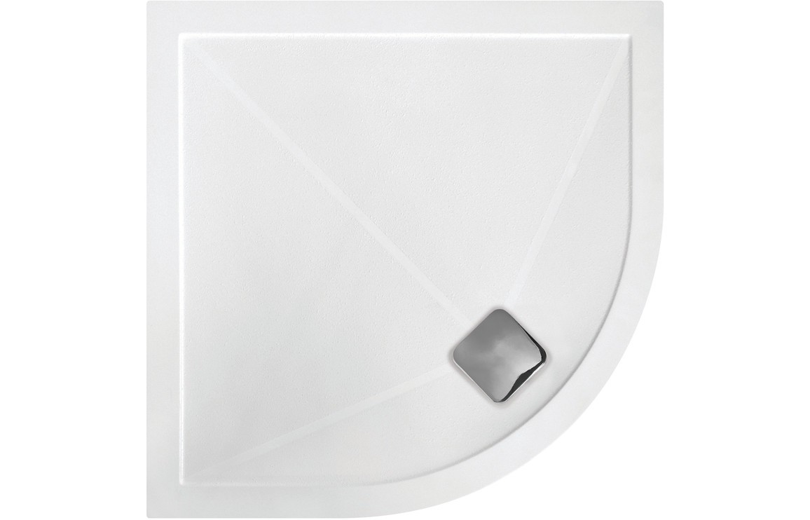 25mm Anti-Slip Ultra-Slim Offset Quadrant Tray & Waste